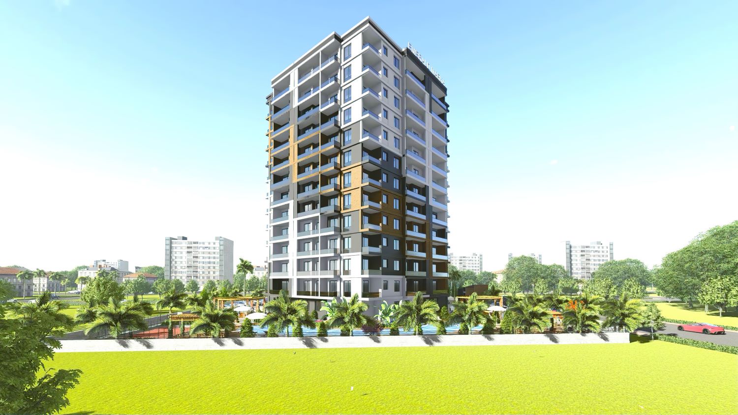 Apartments under construction in Mersin, in the Tomyuk district 1