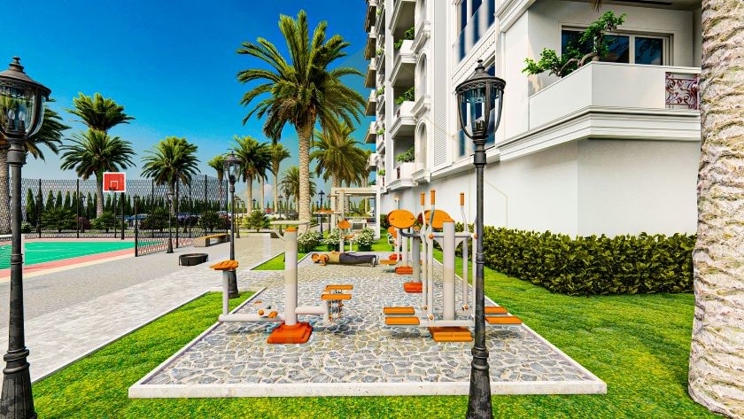 Antalya sahil şeridinin en iyi bölgelerinden birinde, 7 yıldızlı otel altyapısına sahip ultra lüks kompleks 17