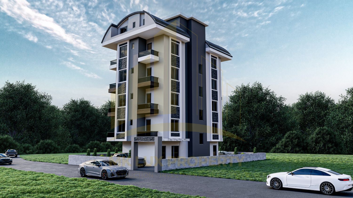 A total of four apartments in a small apartment complex in Avsallar 4