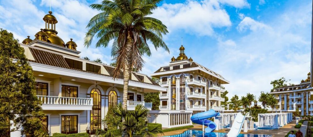 Apartments in a luxurious complex designed with a five-star hotel concept in the ecologically clean neighborhood of Inzekum 18