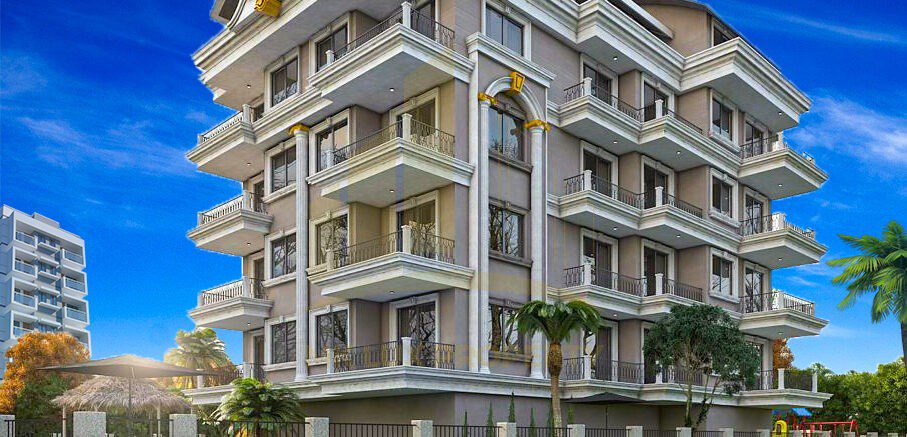 Alanya’nın en prestijli semtlerinden biri olan Oba’da bulunan lüks daireler 14