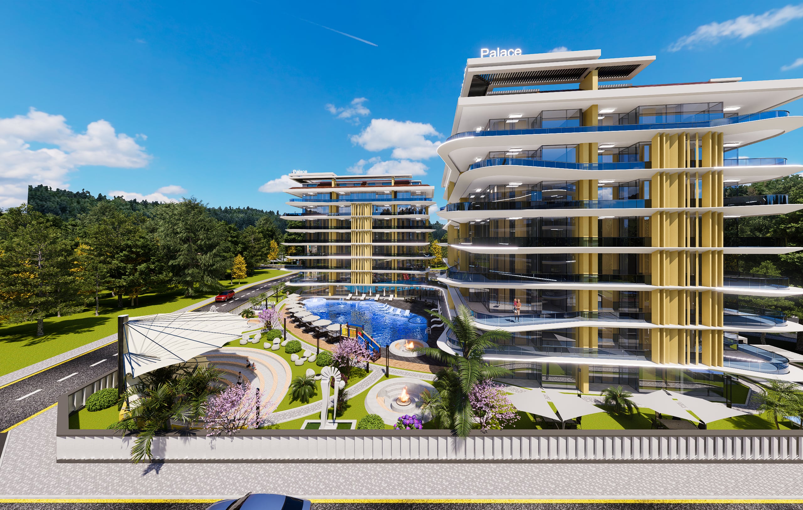Neues Projekt mit dem Konzept eines Fünf-Sterne-Hotels in Alanya Payallar 4